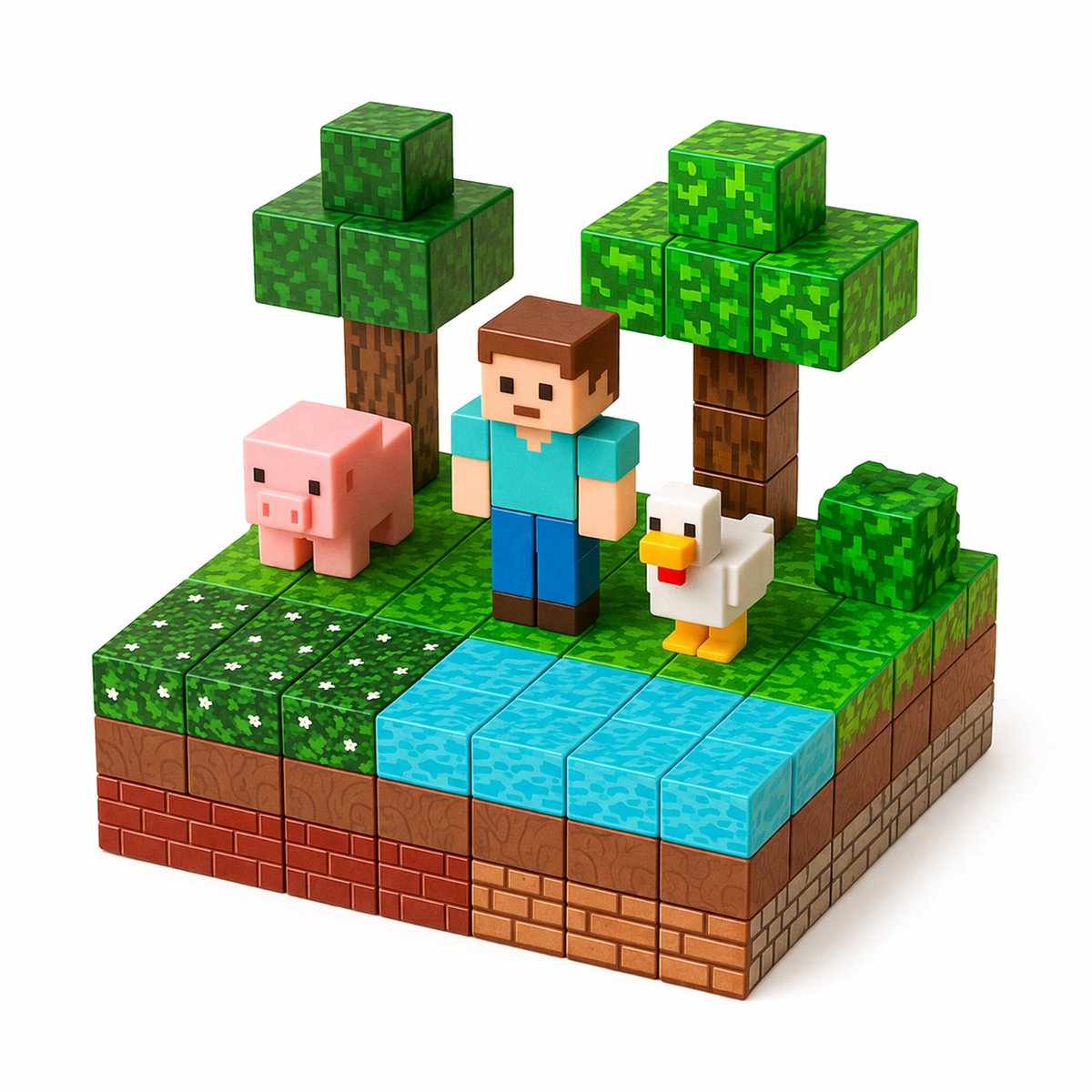 BOECKIE - MODULE WORLD – 50-delige Bouwset – Magnetisch Bouwspeelgoed – Magnetic blocks - Creatief Constructiespeelgoed voor Kinderen – Educatief & Montessori Speelgoed