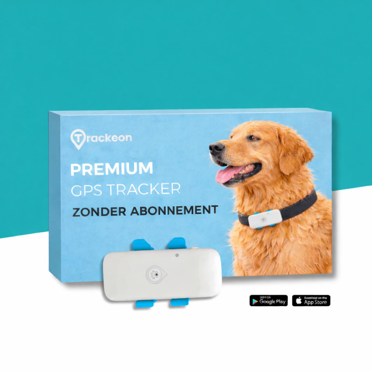 Premium Trackeon® GPS Tracker Hond zonder abonnement - Wereldwijde Dekking