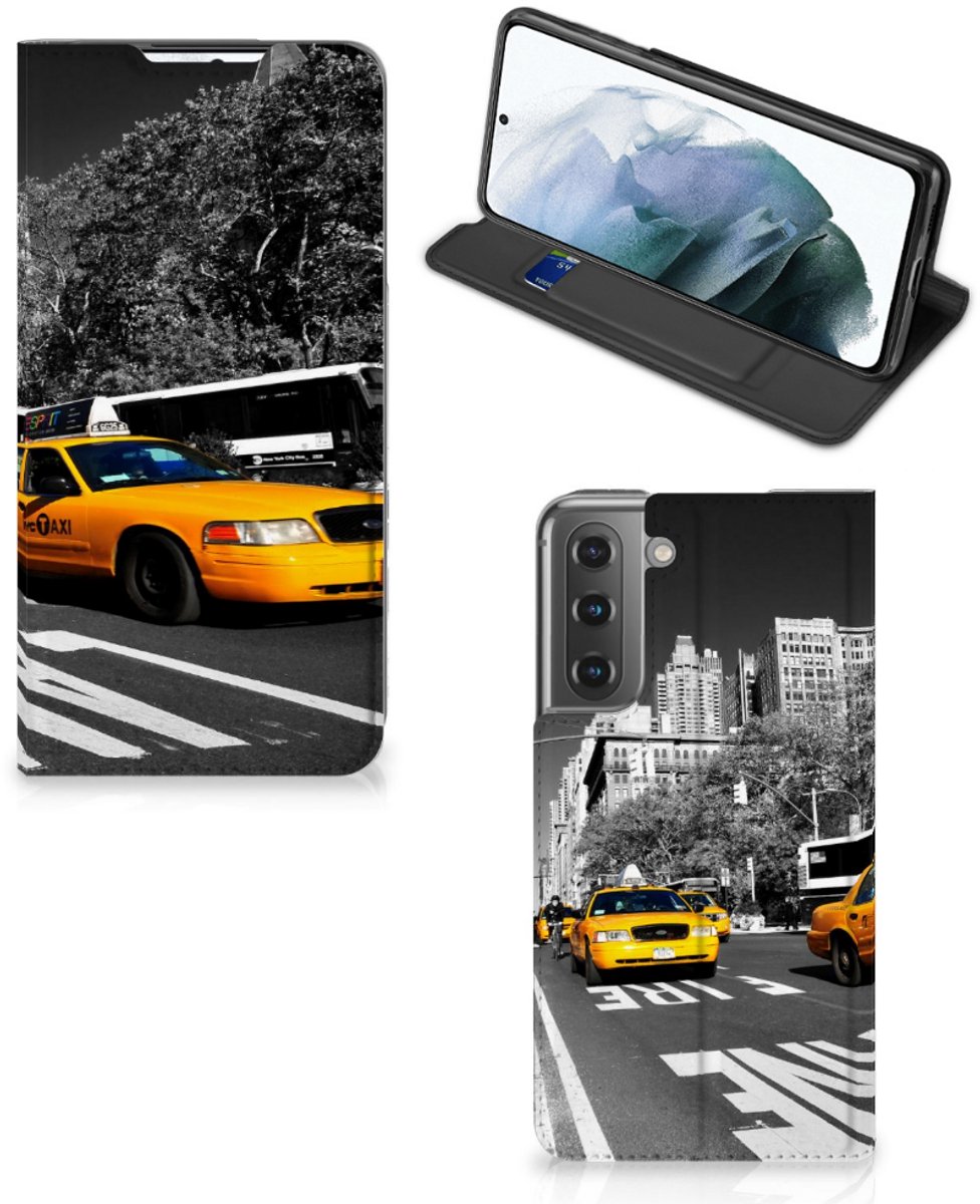 Samsung Galaxy S21 FE Book Cover New York Taxi