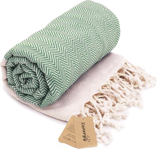 Zenergy Hamamdoek - Sauna Handdoek - 100x180 - Zacht Katoen - Handgemaakt - Strandlaken