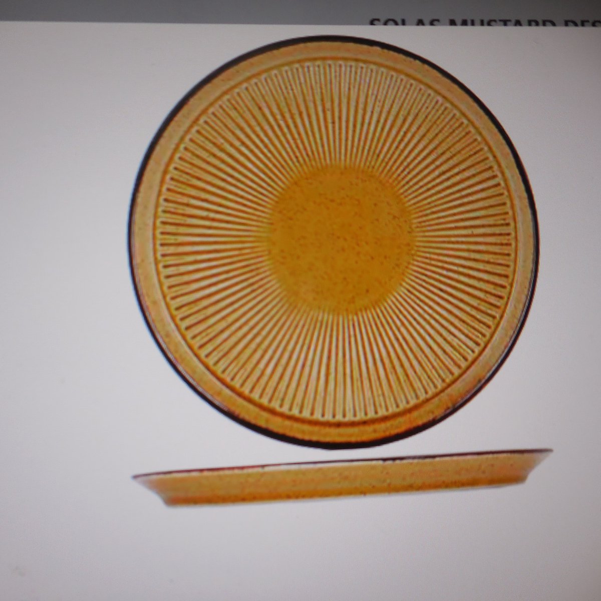 Solas Mustard Dessertbord D21cm