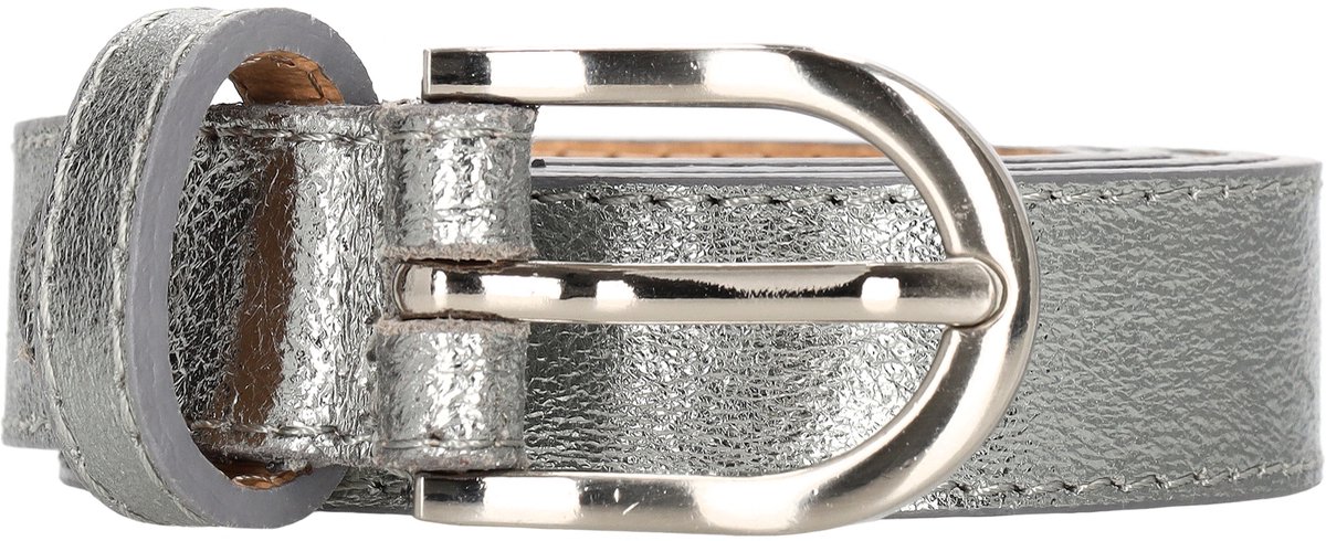Charm London Milaan Damesriem - 95 cm - Donkerzilver