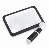 iFCOW 1,8X Handsfree Vergrootglas met Licht en Standaard Flexibele Zwanenhals 24x18cm Volledige Pagina Vergrootglas voor Lezen Reparatie Naaien Slechtzienden Senioren