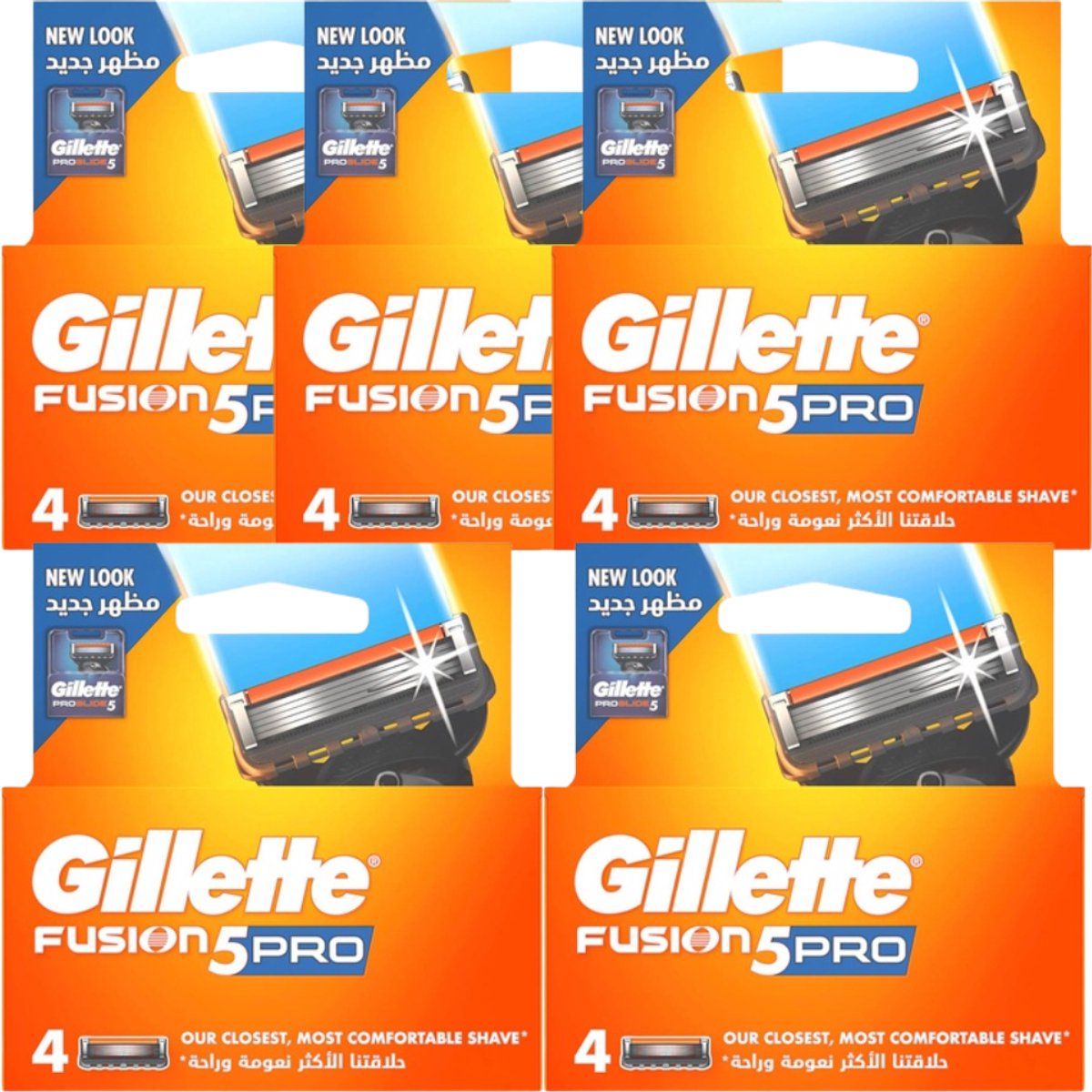 Gillette Fusion5 PRO Proglide - Voordeelverpakking 5x4 = 20 Scheermesjes