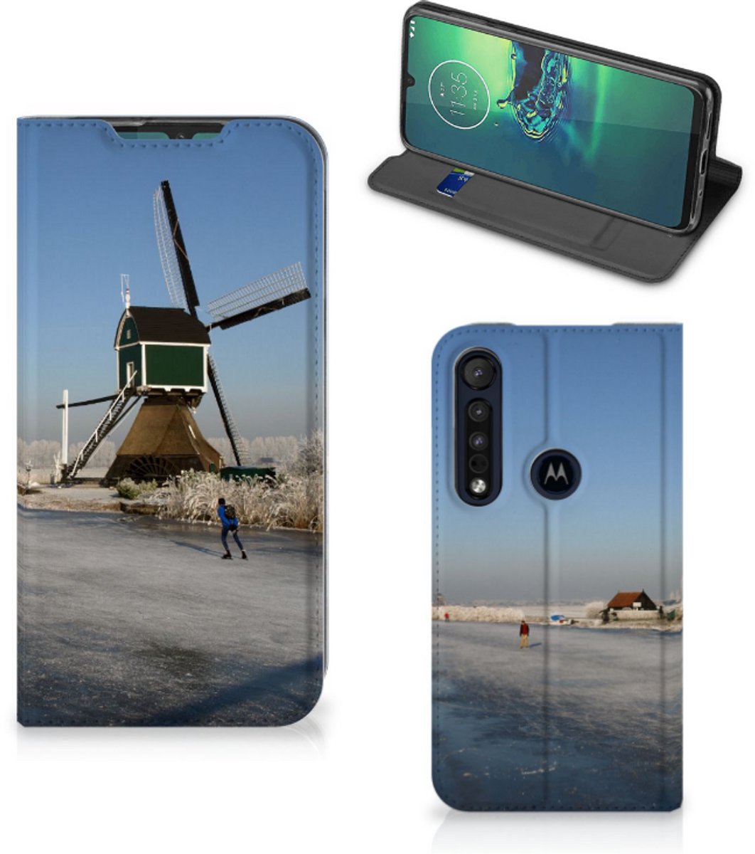 Motorola G8 Plus Book Cover Schaatsers
