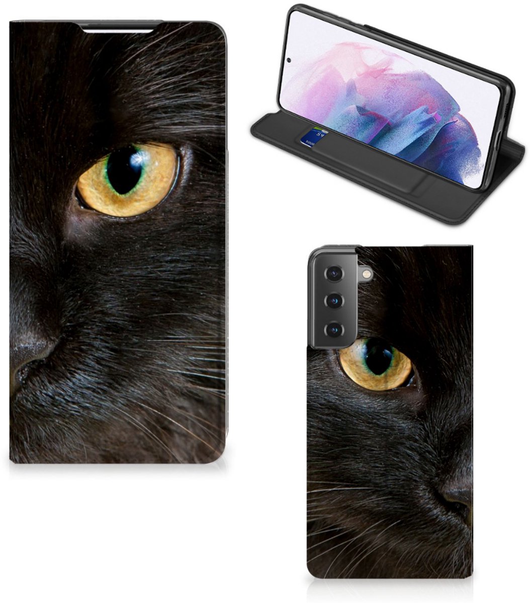 Samsung Galaxy S21 Plus Hoesje maken Zwarte Kat