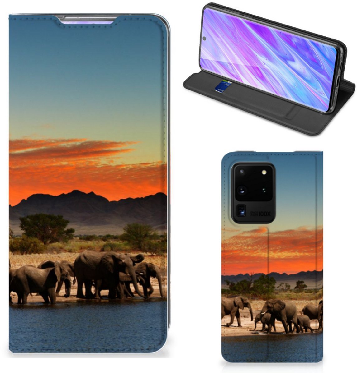 Samsung Galaxy S20 Ultra Hoesje maken Olifanten