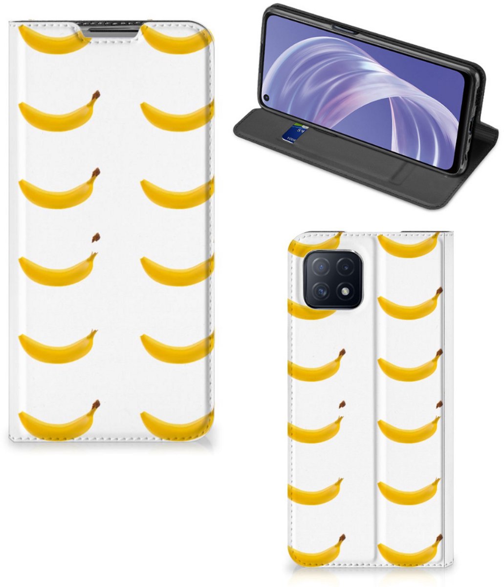 OPPO A73 5G Flip Style Cover Banana