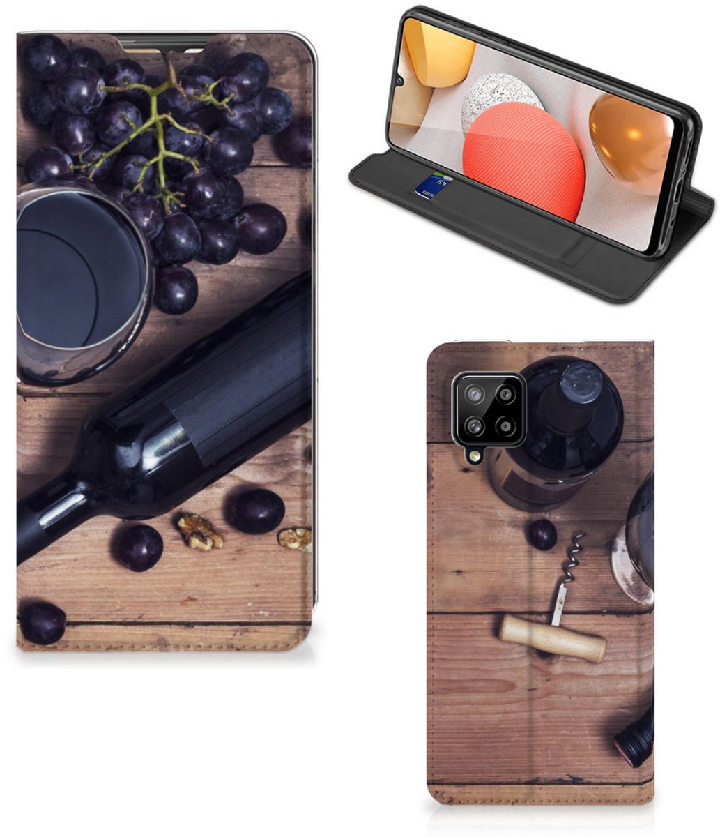 Samsung Galaxy A42 Flip Style Cover Wijn