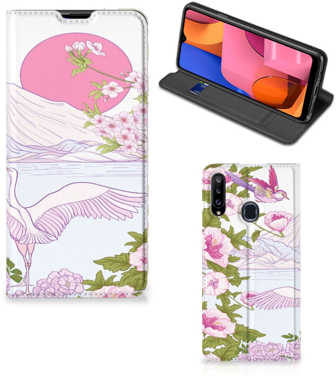 Samsung Galaxy A20s Hoesje maken Bird Standing