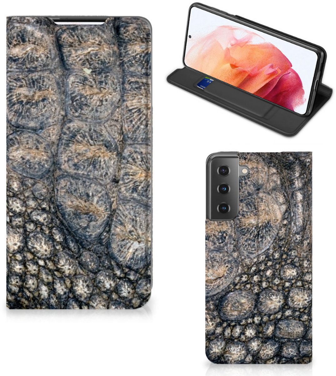 Samsung Galaxy S21 Hoesje maken Krokodillenprint
