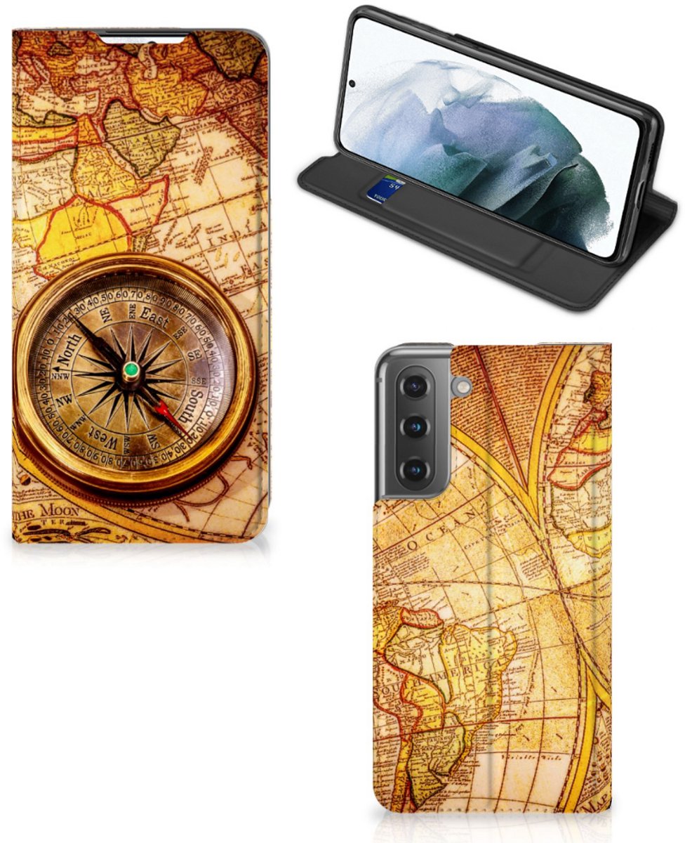 Samsung Galaxy S21 FE Book Cover Kompas