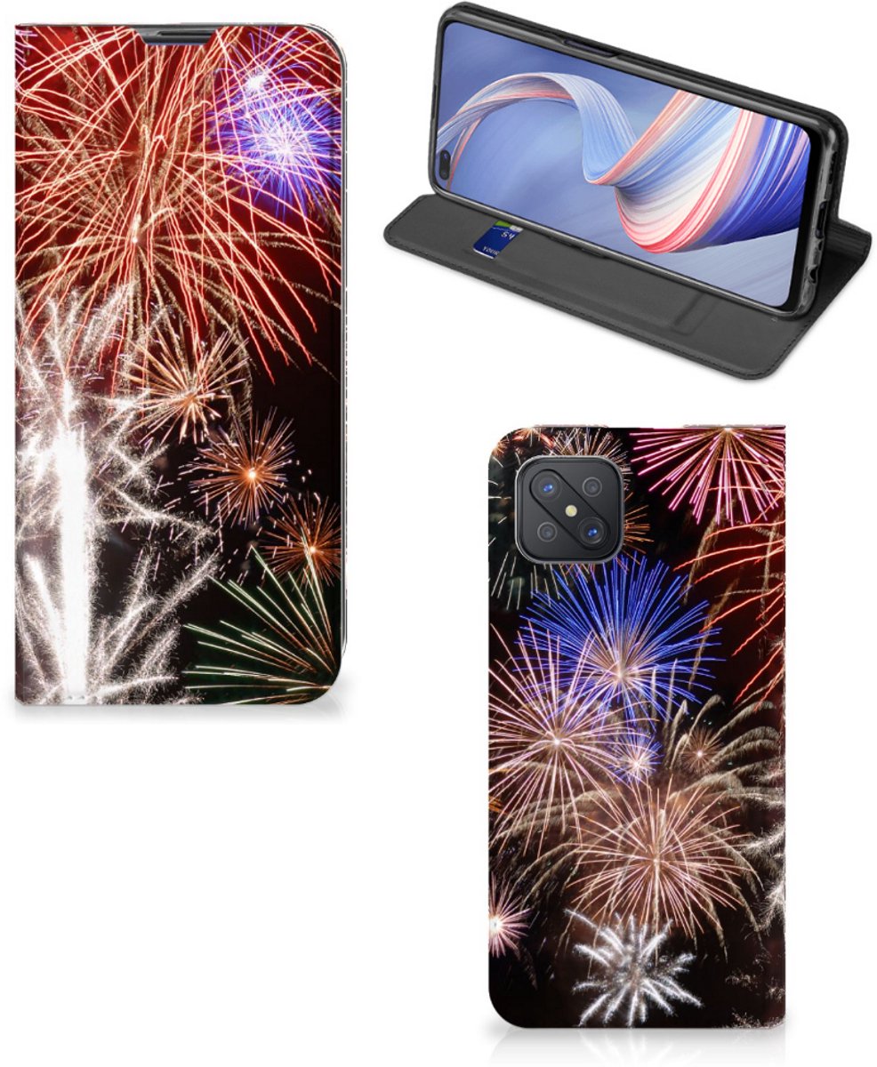 OPPO Reno4 Z 5G Hippe Standcase Vuurwerk