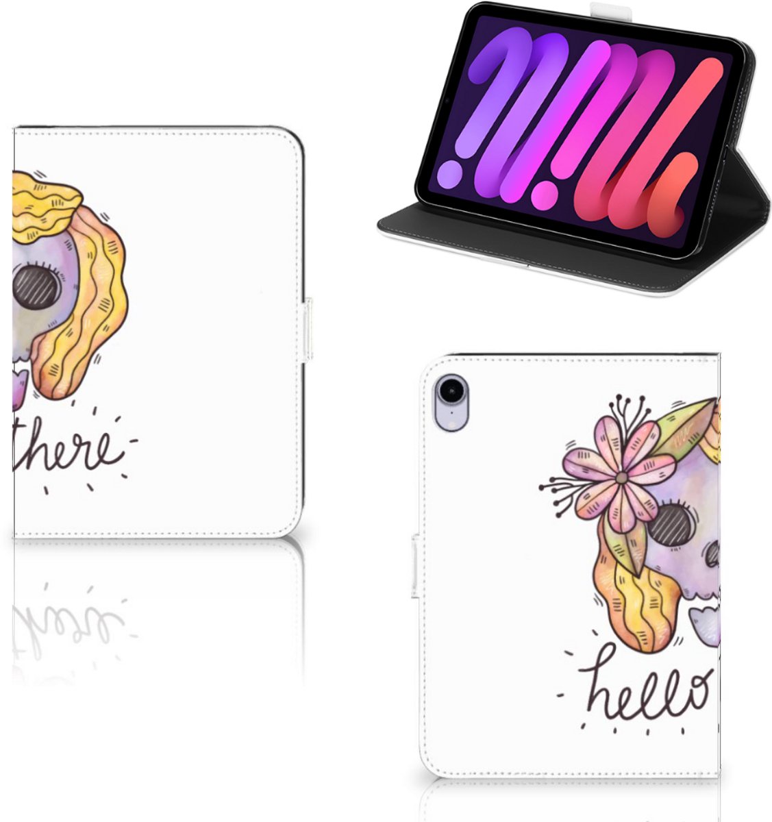 Tablettasje iPad Mini 6 (2021) Boho Skull