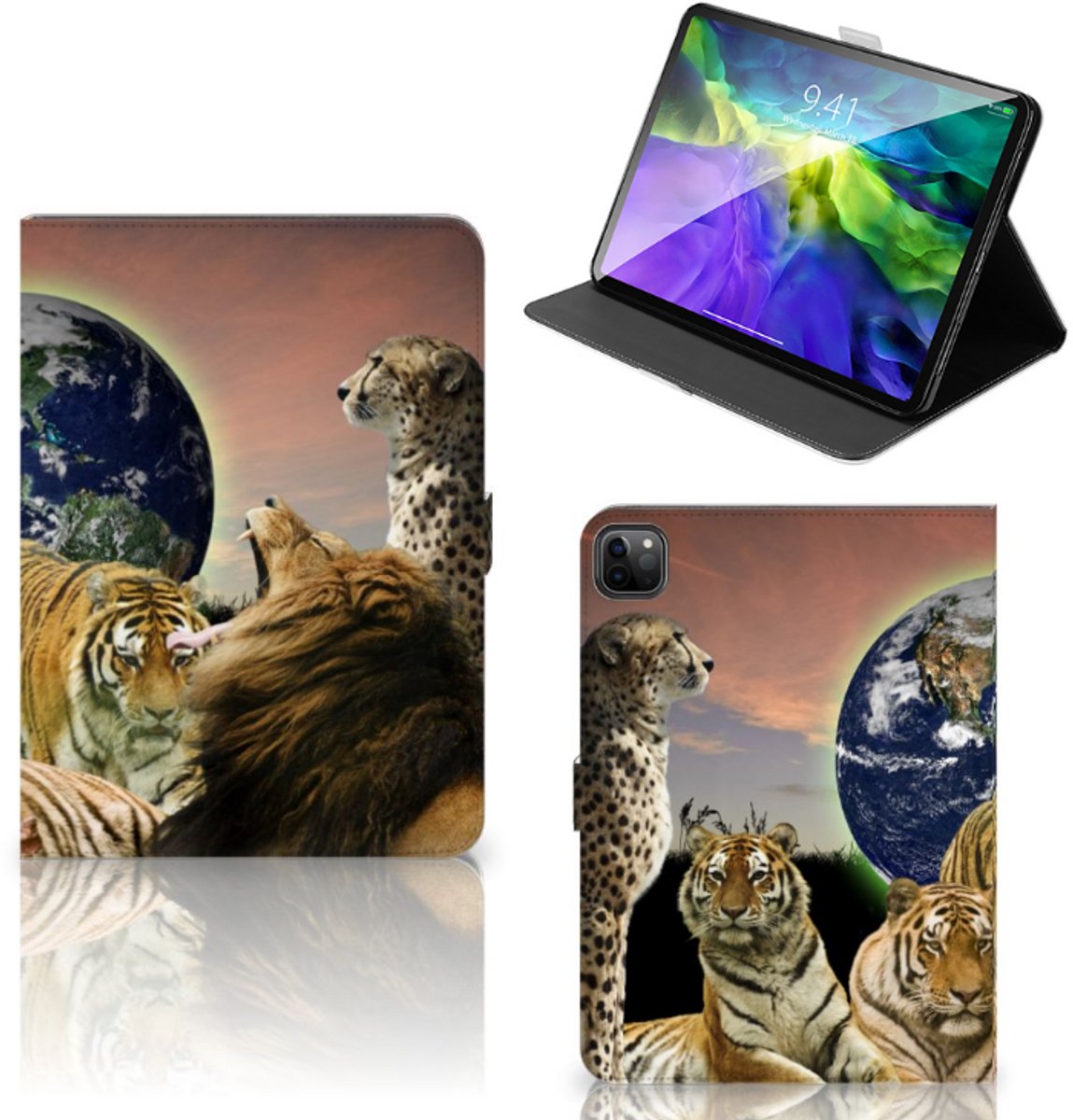 iPad Pro 11 2020/2021/2022 Flip Case Roofdieren