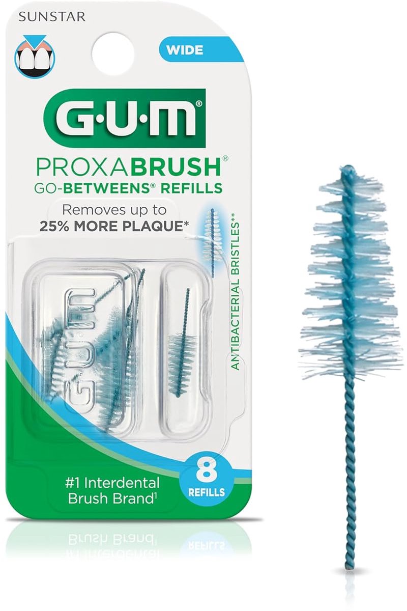 GUM Proxabrush Go-Betweens Refills – Wide – Interdentale Borstels – Voor Brede Tussenruimtes