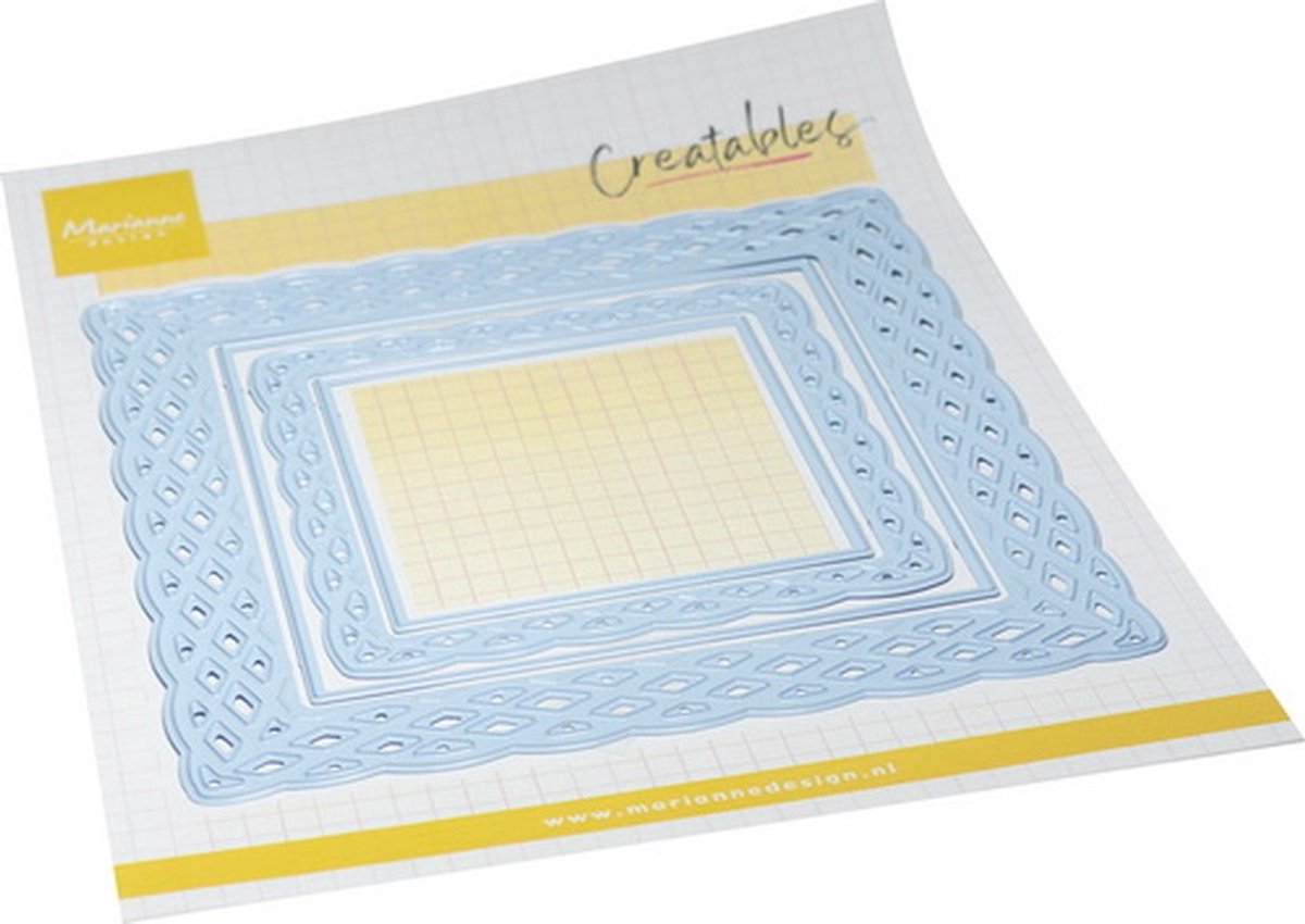 Marianne Design, Creatables stencil Wicker square set, LR0954