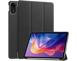 Tablet Hoes Geschikt voor Xiaomi Redmi Pad 2 | Book Case met Standaard | Kunstlederen Beschermhoes | Tri-fold | Zwart