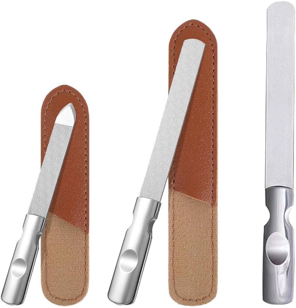 Lima voor Nagels, Dubbelzijdige RVS Nagellima, Herbruikbaar en Duurzaam, Perfect voor Natuurlijke Nagels en Manicure