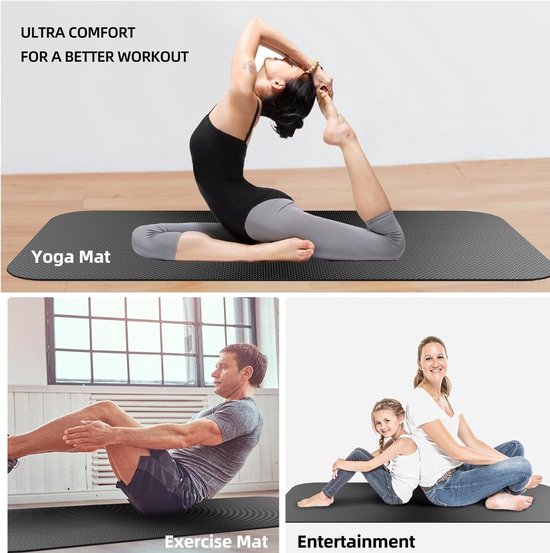 Vrouwen op een yogamat, mannen op een oefenmat, gezinnen en vrouwen.