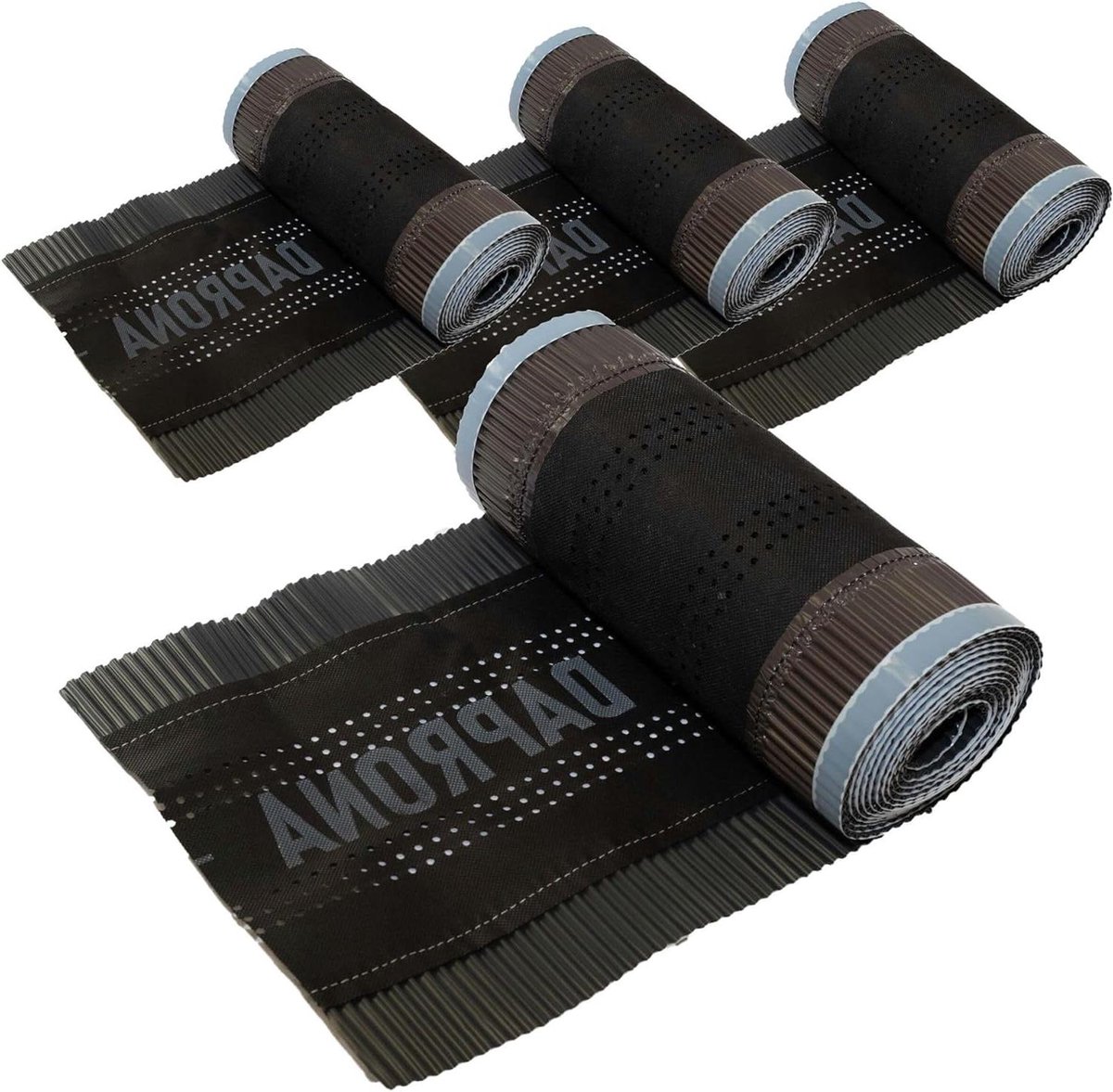 Nokband Aluminium - Dakrand afdichting - Dak ventilatie - Superbutyllijm - 4 rollen 390mm x 5m - Antraciet