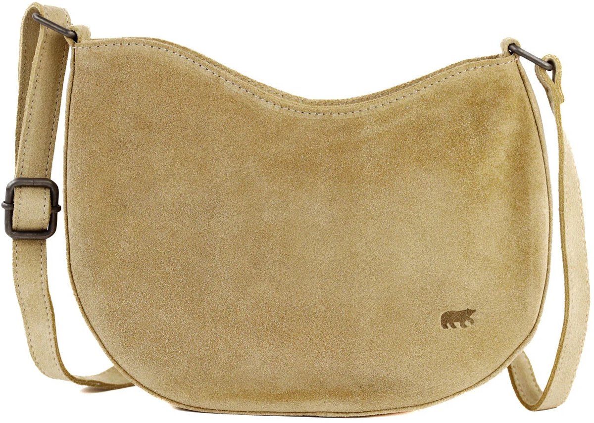 Bear Design Tamara Suede Leren Schoudertas - Bisquit