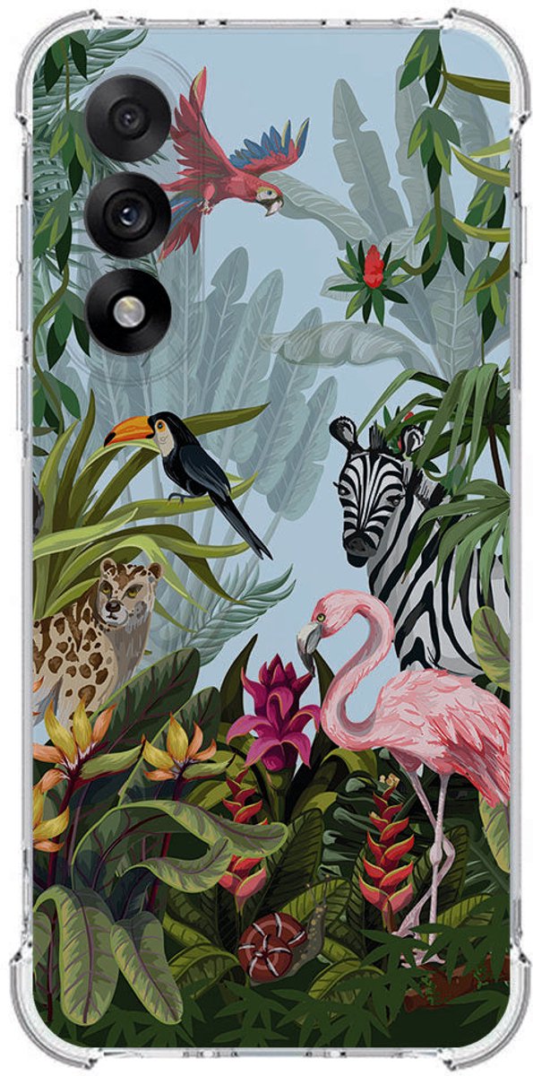TPU Telefoonhoesje OnePlus Nord 5 - Jungle schokabsorberende backcover