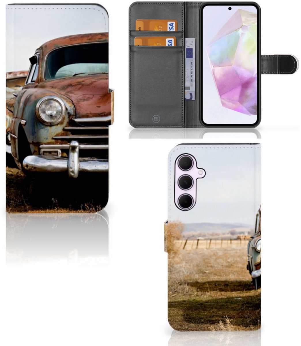 Samsung Galaxy A35 Telefoonhoesje met foto Vintage Auto