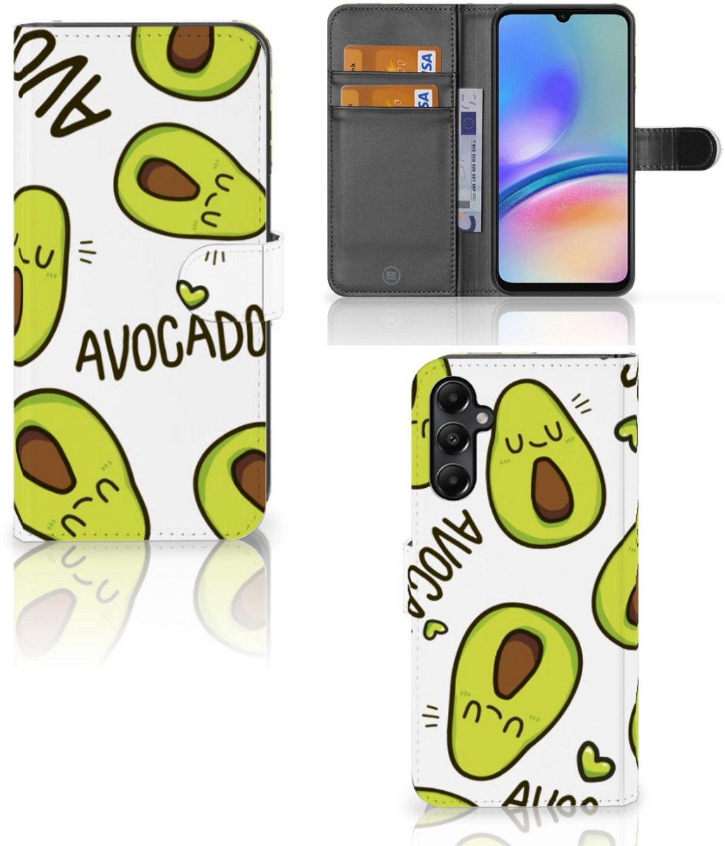 Boekhoesje voor Samsung Galaxy A05s Leuk Hoesje Avocado Singing