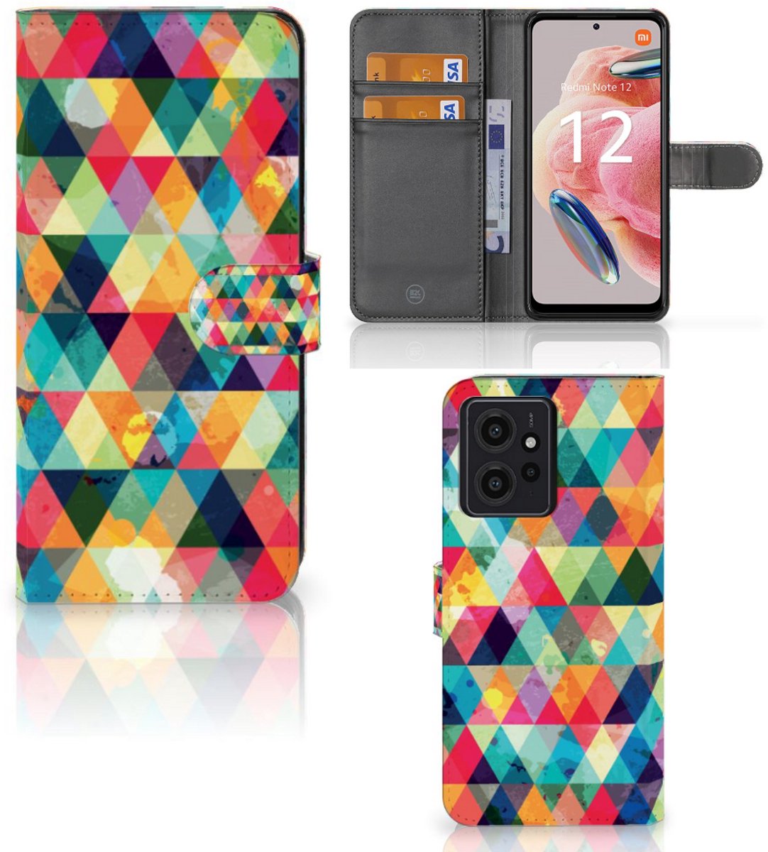 Xiaomi Redmi Note 12 4G Telefoon Hoesje Geruit