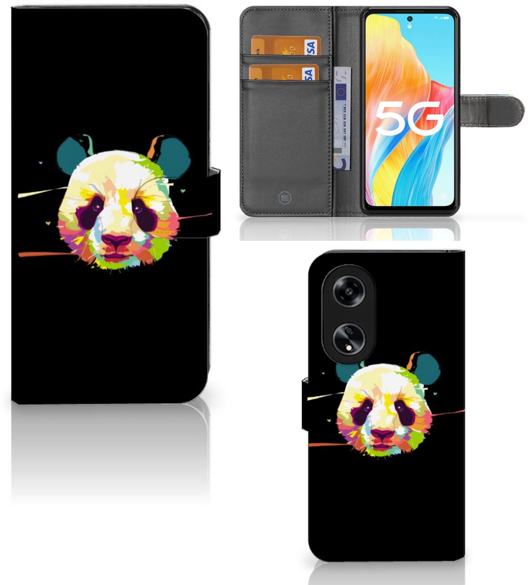 OPPO Reno8 T 5G Leuk Hoesje Panda Color