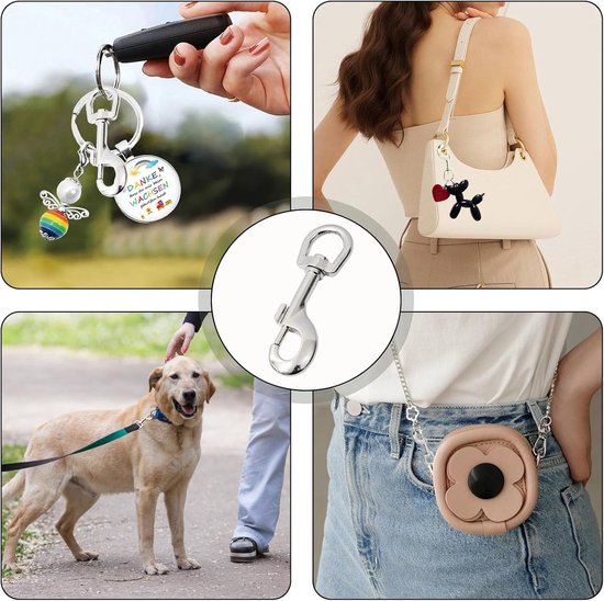 Heavy Duty Trigger Clips - 10pcs 360° Rotatable Eye Bolt Snap - Ring Clip Keychain - Zinc Alloy Swivel Puller - Hooks voor Dog Leash - Clips voor Swings - Outdoor Camping Accessoires van Patelai — afbeelding 4