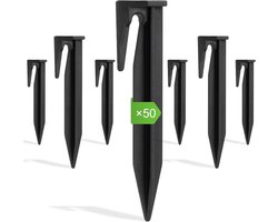 Begrenzingsdraad Haringen voor Robotmaaier - Universele Grondpennen voor Grenskabel - Weersbestendig Kunststof - 8.5 cm - Set van 50 Stuks