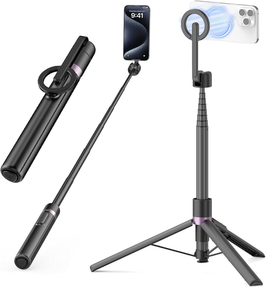 White-Label® Selfiestick iPhone - Selfiestick Statief - Tripod