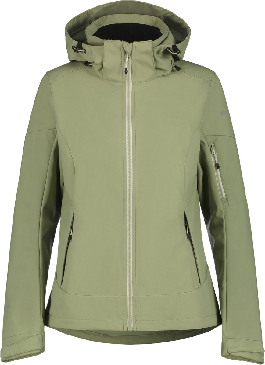Icepeak Bathgate Softshell Jas Dames Zomer jas Light Lichtgroen