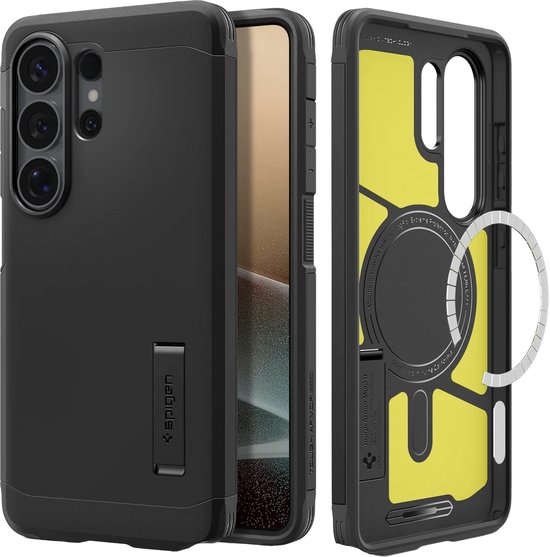 Étui Spigen compatible avec Samsung Galaxy S26 Ultra - Tough Armor MagFit - Zwart