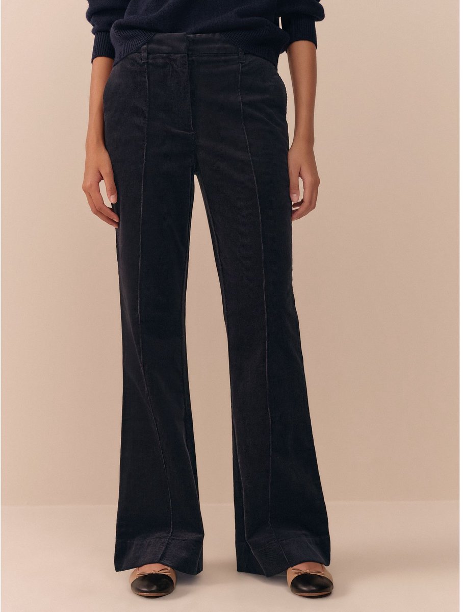 Next - Dames - N. Premium corduroy bootcut broek - Blauw