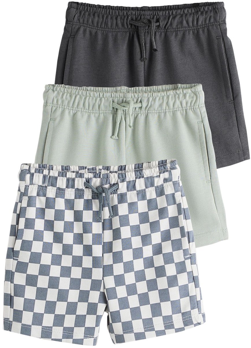 Next - Jongens - Set van 3 jersey shorts - Zwart