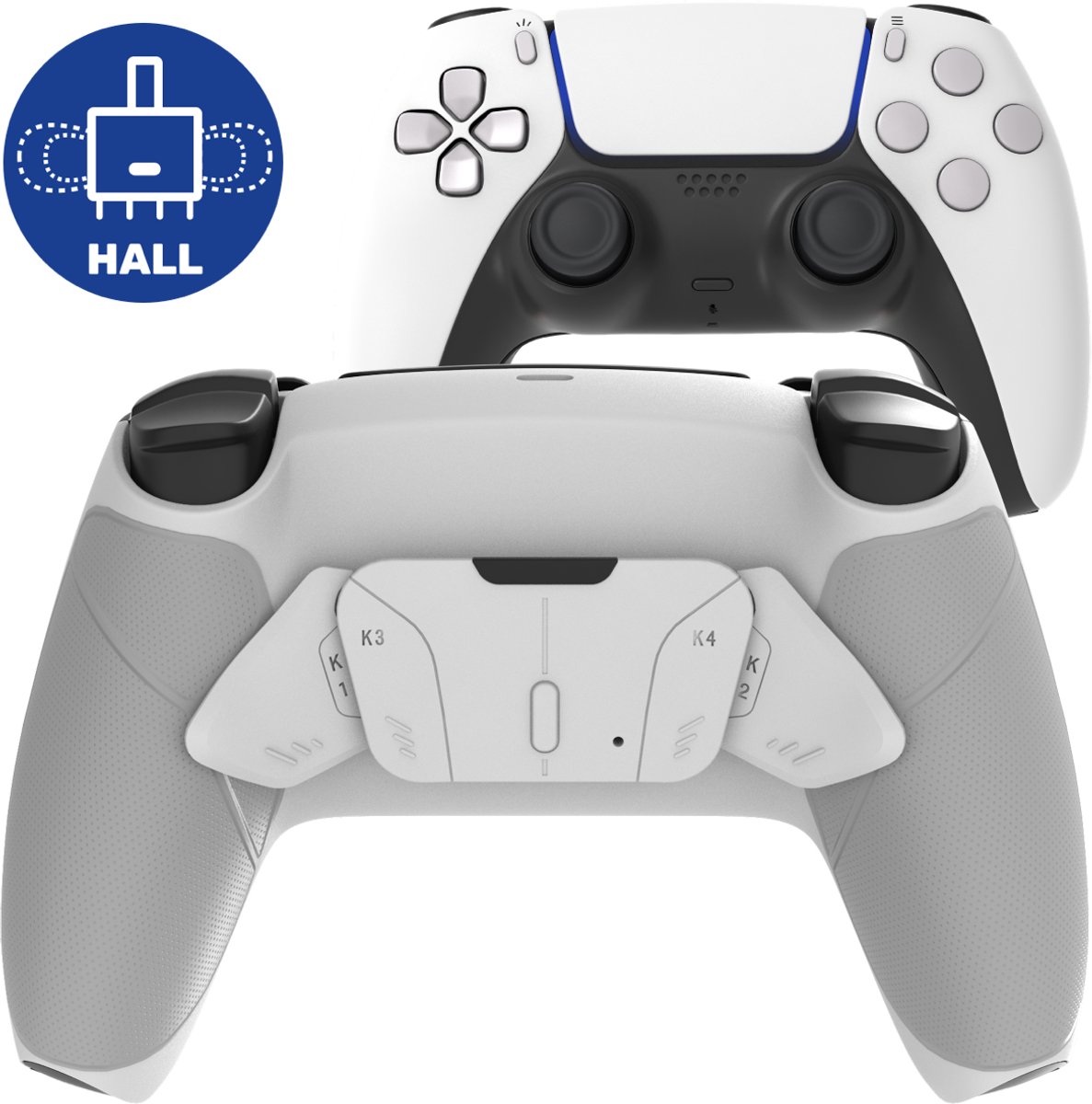 CS eSports Controller voor PS5 / PC – Hall Effect – SCUF – Paddles & Hair Triggers – Master Wit