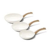 Scheffler Pannenset 20/24/28 cm, koekenpan met antiaanbaklaag, inductie