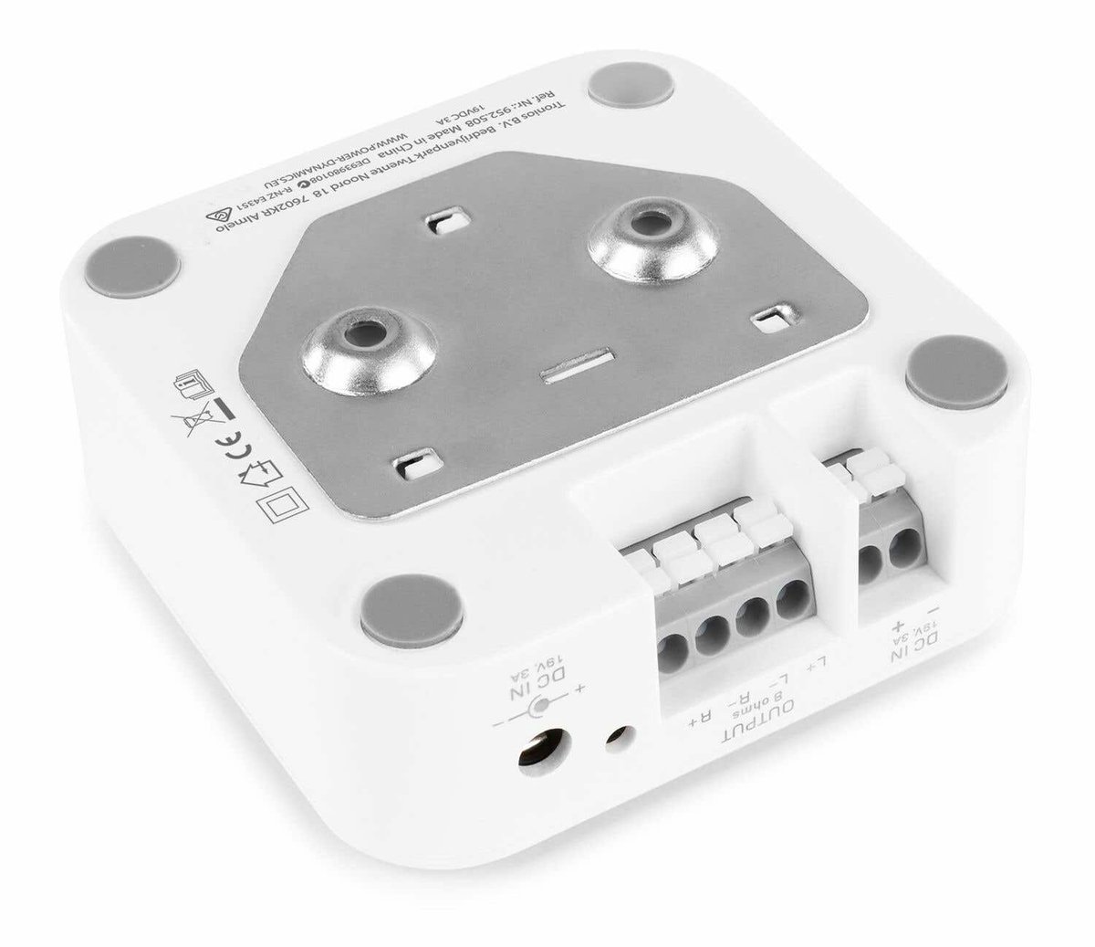 Power Dynamics set van 2 waterdichte buiten speakers met Bluetooth versterker - Wit thumbnail 7