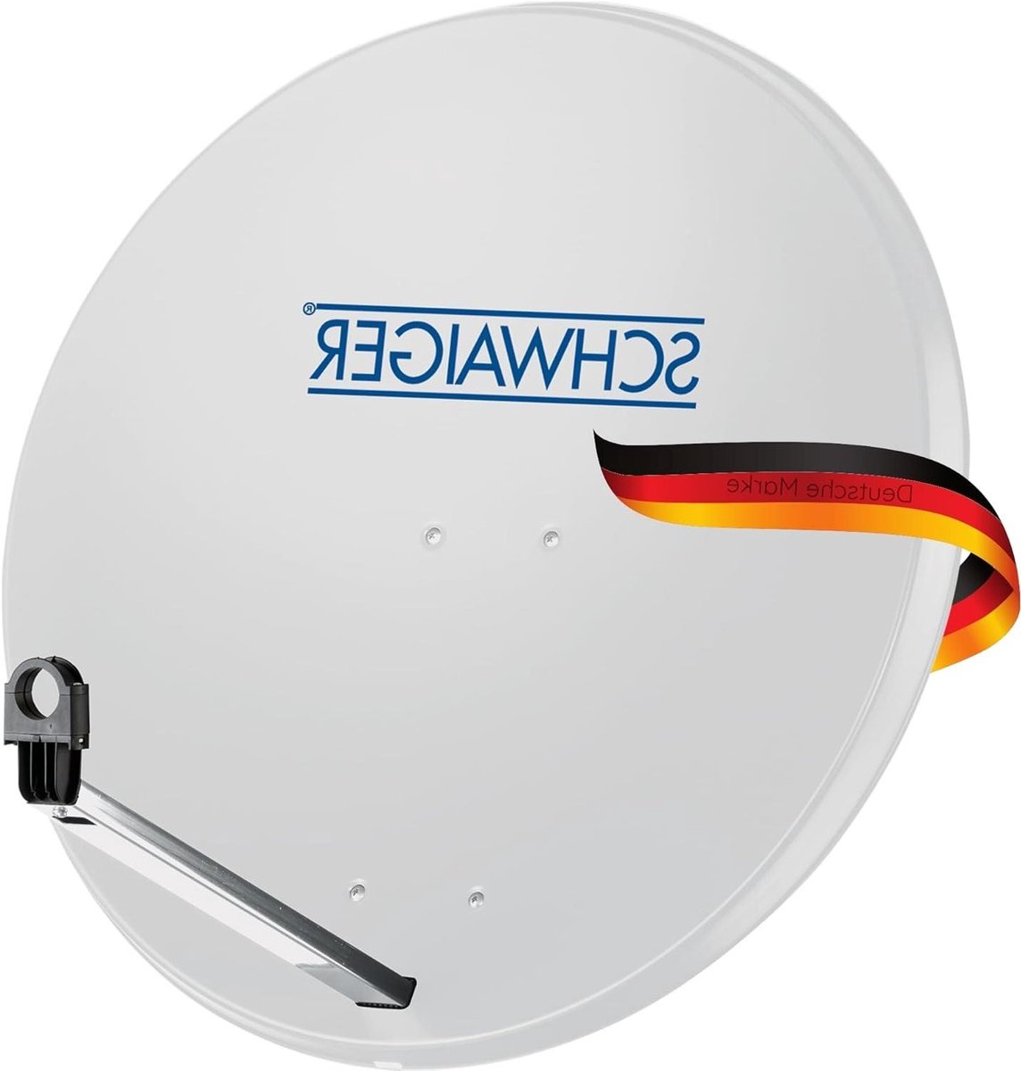 Satellietschotel - Sat antenne - TV Ontvangen - Gepoedercoat staal - 75 cm - lichtgrijs