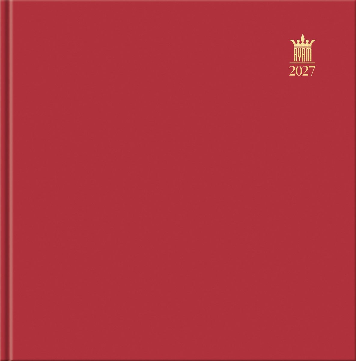 Ryam | Kantooragenda | Carre Wit Mundior | 2027 | Genaaid gebonden | 170 x 170 mm | 12 mnd | 6-Talig | Rood |