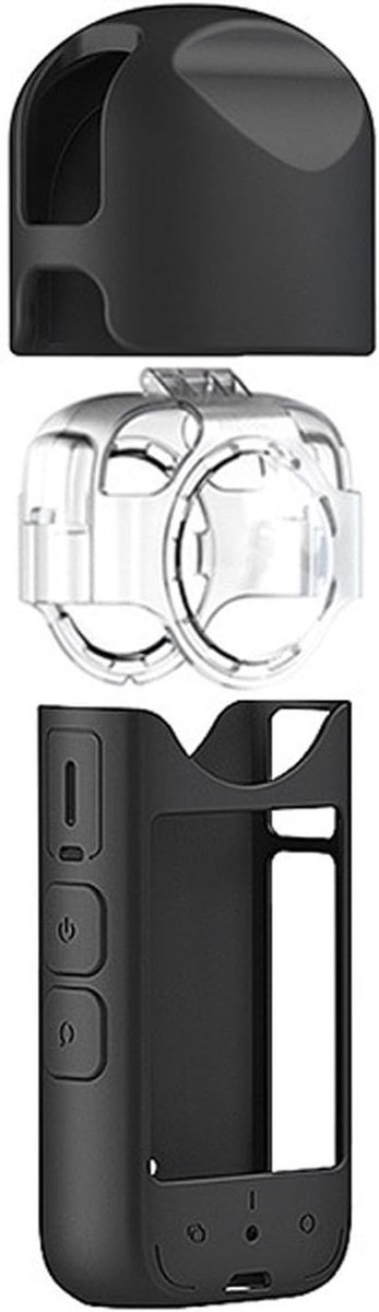 Accessoire Kit voor Actiecamera, Harde Camera Behuizing, Siliconen Antiklap en Beschermhoes met Uitgebreide Lensbescherming en Extra Onderdelen