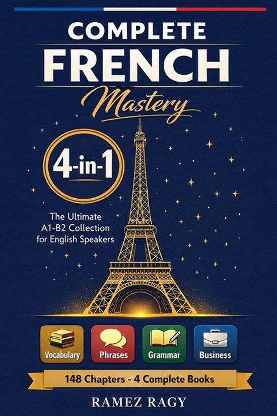 French Self Study- Complete French Mastery 4-in-1 - cover