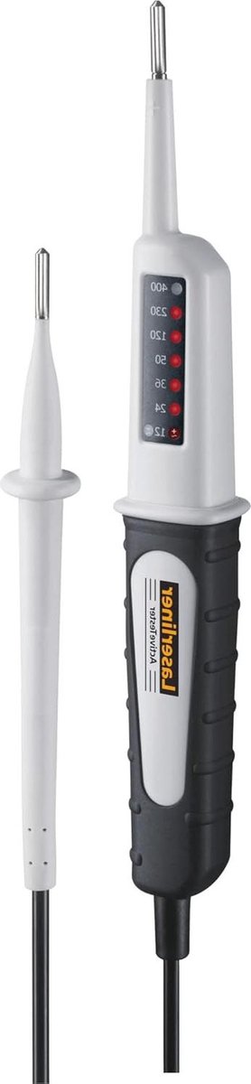 Spanningstester AC - Spanningsmeter Controlelamp - Elektra Controleren - Batterijloze Werking - Compact Formaat - Wit Zwart