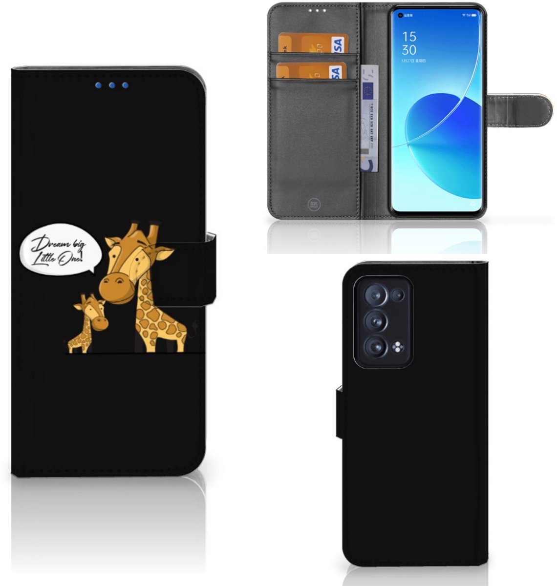 OPPO Reno 6 Pro Plus 5G Leuk Hoesje Giraffe