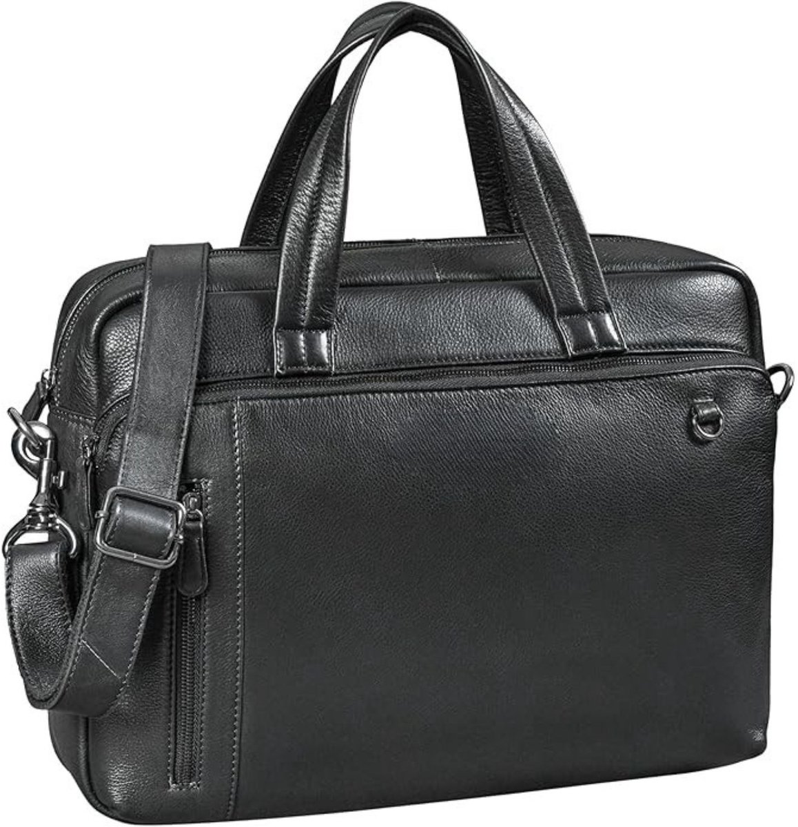 Leren Laptoptas - Laptoptas - Leren Tas - Luxe Leren Laptoptas - Werktas - Schoudertas - Business Tas - Leren Business Tas - 15 inch - Zwart - van Imperatoris