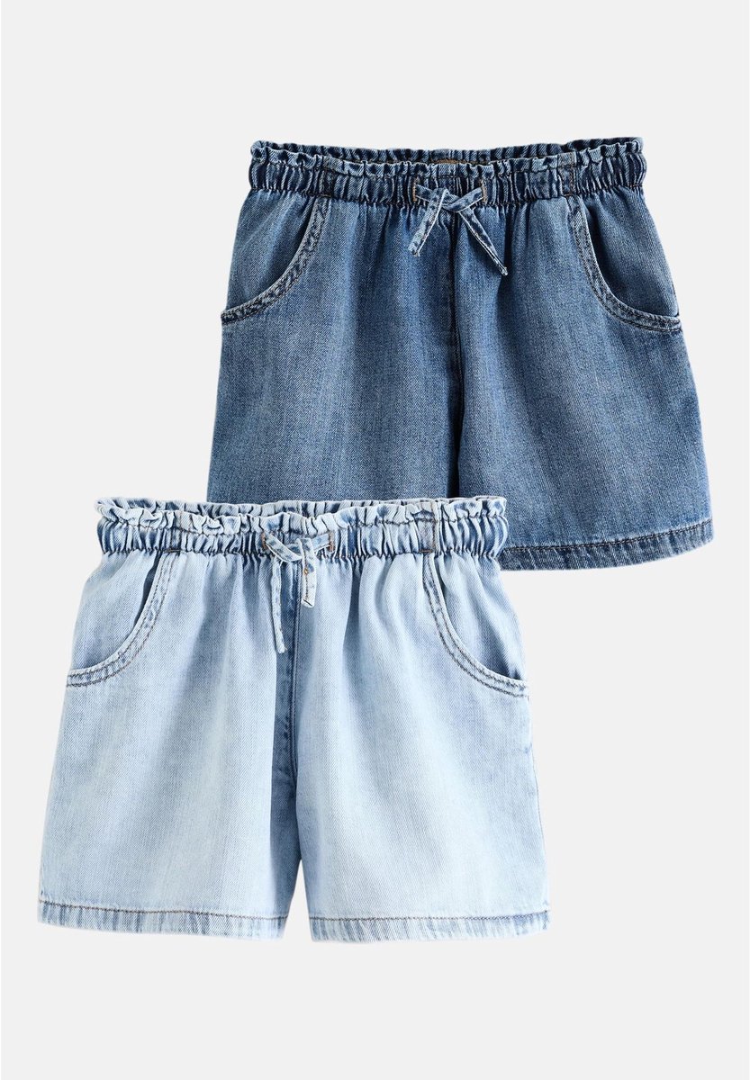 Next - Meisjes - Set van 2 denim shorts - Blauw