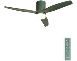 CREATE - Stille 40W plafondventilator met technische ABS bladen in verschillende maten - S - Met licht - Afstandsbediening - WIND CALM